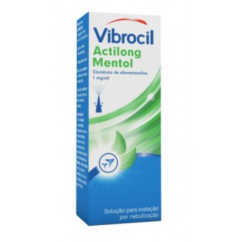 Vibrocil Actilong Mentol 1 Mg/ml Sol. Para Inalação Por Nebu