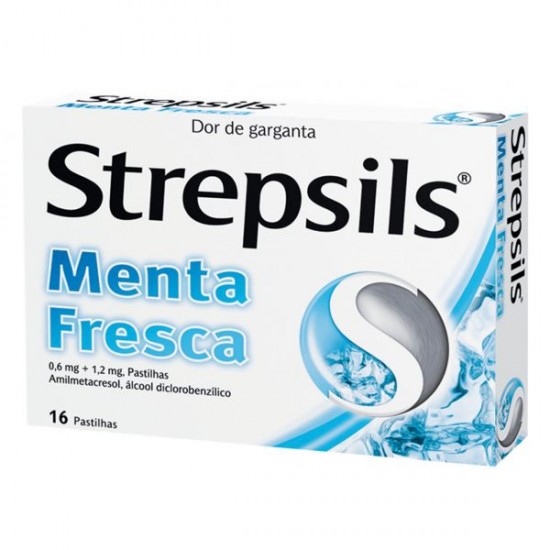 STREPSILS MENTA FRESCA 1.2 MG + 0.6 MG 16 PASTILHA