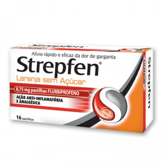 Strepfen Laranja Sem Açúcar 8.75 Mg 16 Pastilha