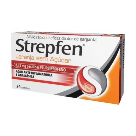 Strepfen Laranja Sem Açúcar 8.75 Mg 24 Pastilha