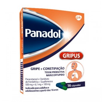 Panadol Gripus 500 Mg + 6.1 Mg + 100 Mg 16 Cápsula
