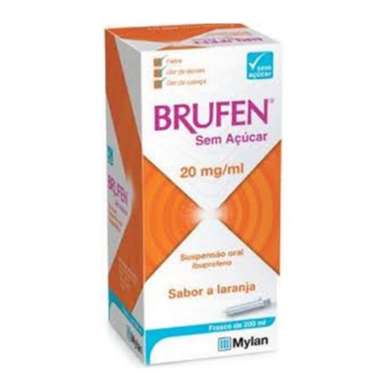 BRUFEN SEM AÇÚCAR 20 MG/ML SUSP OR FRASCO - 1  - 200 ML