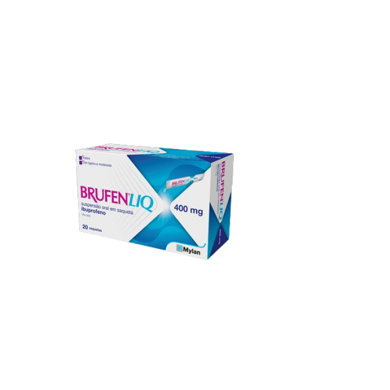 BRUFEN LIQ 400 MG/10 ML SUSP OR EM SAQ SAQ - 20  - 10 ML