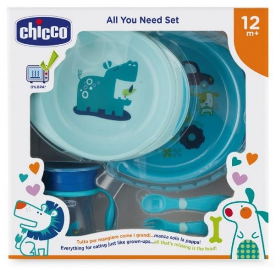 Chicco Utensílios Alimentação Conj Papa Menino 12m+