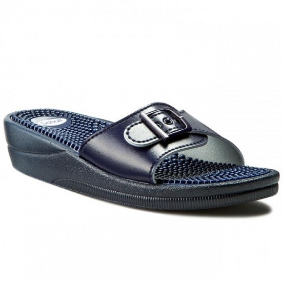 NEW MASSAGE MULES NAVY BLUE 36 MULHER