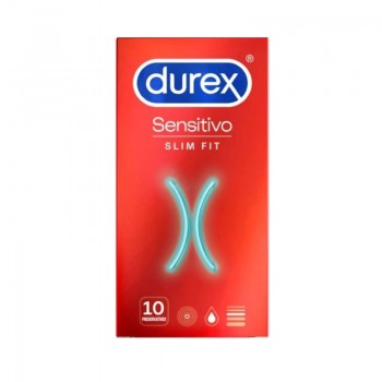 DUREX SENSITIVO PRESERV SLIM FIT X10