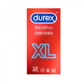 Durex Sensitivo Preservativo XL 10