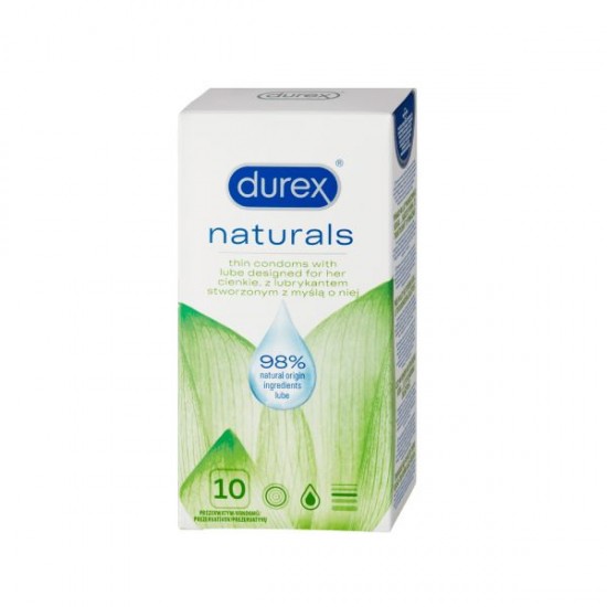 DUREX NATURALS PRESERVATIVO X 10