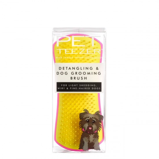 PET TEEZER DETANGLING - PINK/YELLOW