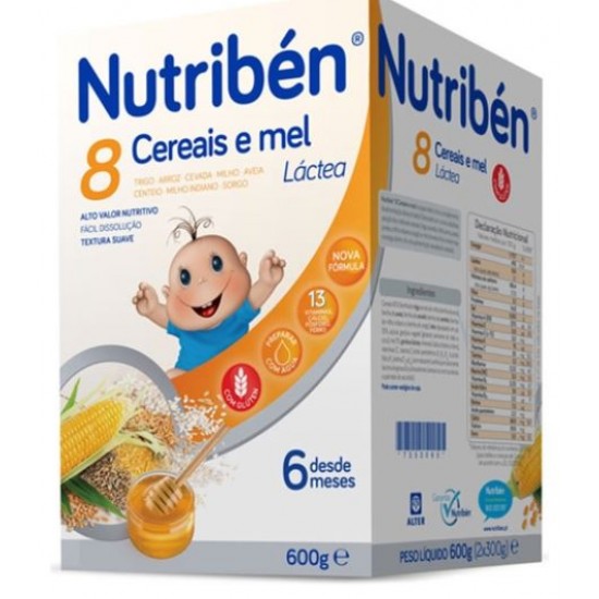 NUTRIBEN 8 CEREAIS E MEL LA 600GR