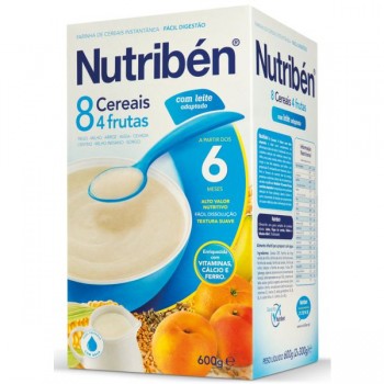 NUTRIBEN FARINHAS 8 CEREAIS 4 FRUT LA 2X300