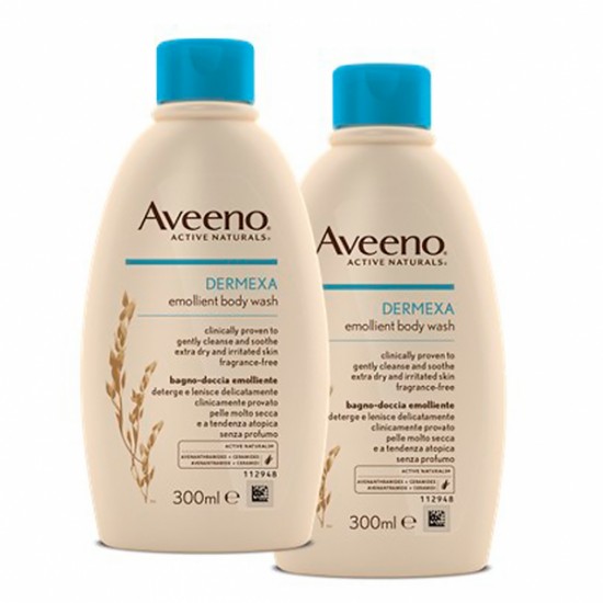 Aveeno Dermexa Gel Banh Emol300 X2 -80%