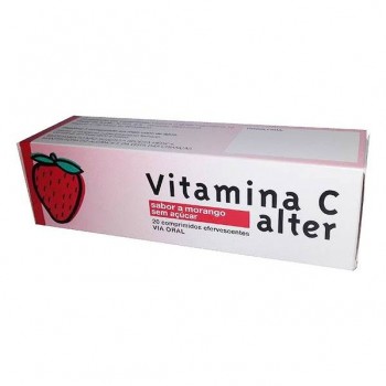 Vitamina C Alter Comp eferv 1000mg Morango 20