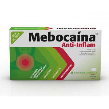 Mebocaína Anti-inflam 1.2 Mg + 3 Mg 30 Comp. Para Chupar