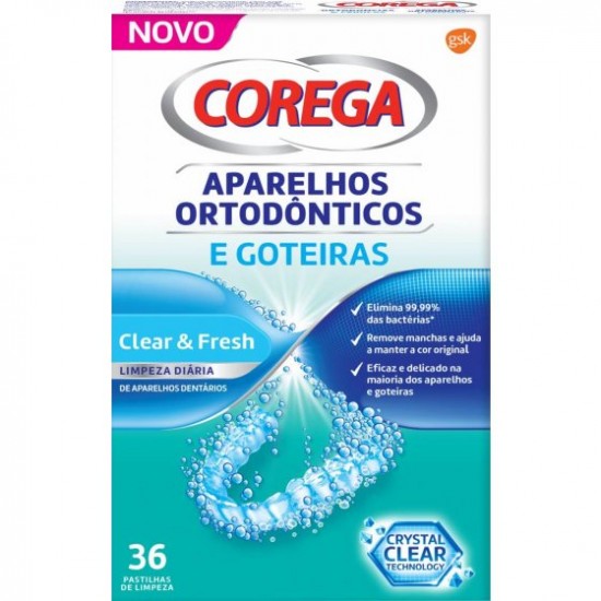 COREGA ORTODONT GOTEIRAS PAST LIMP X36