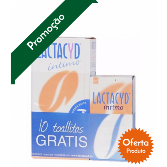 Lactacyd Intimo Promo Emulsão 400ml + Toalhitas 10