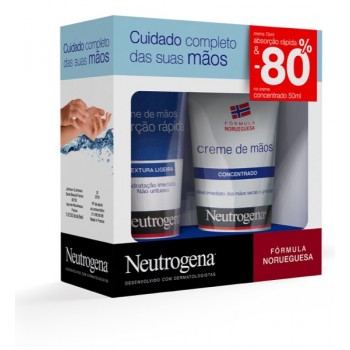 NEUTROGENA  CR MAOS TX LIG 75 ML + CONC 50 ML